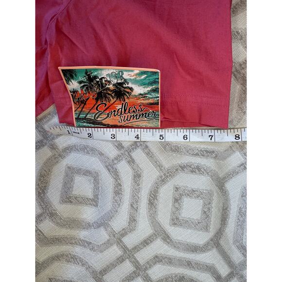 Free Planet Men's Button Up Shirt size L Faded Red Casual Short Sleeve Cotton‎ - Picture 5 of 8